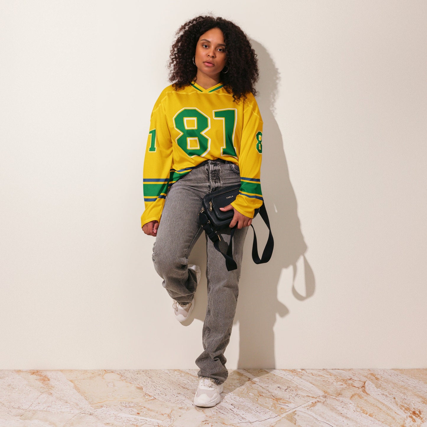 #81 Racing Fan Oversized Unisex Hockey Jersey: Unisex Jersey for Racing Enthusiasts