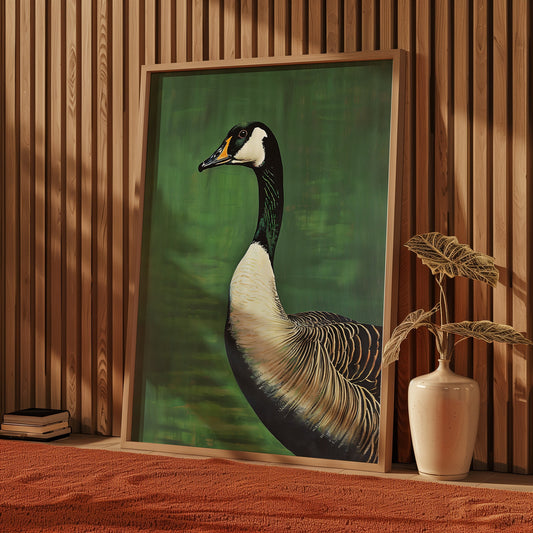 Vintage Goose Print Retro Outdoors Poster Travel Poster Canadian Cabin Cottage Wall Art Waterfowl Duck Poster
