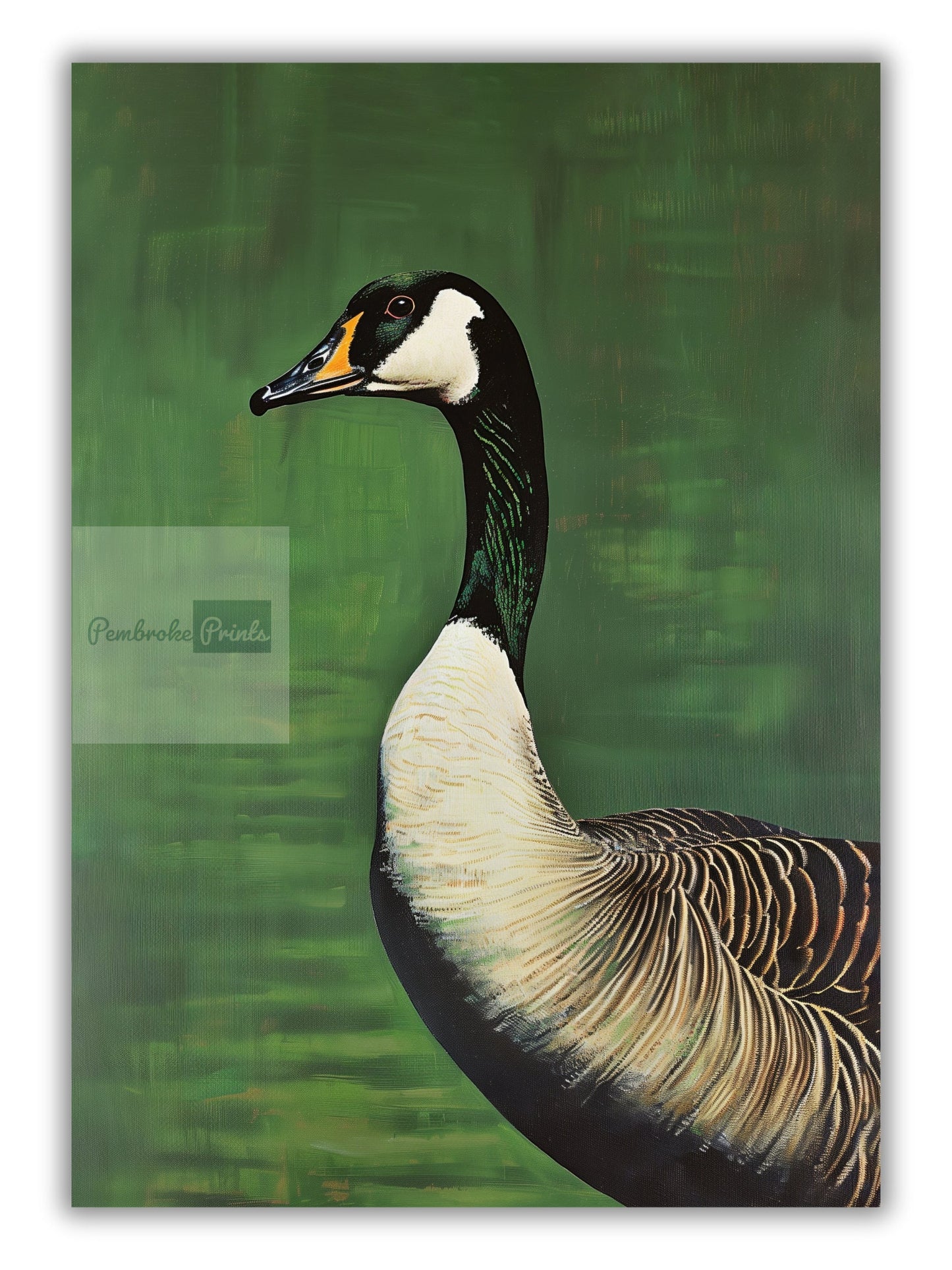 Vintage Goose Print Retro Outdoors Poster Travel Poster Canadian Cabin Cottage Wall Art Waterfowl Duck Poster