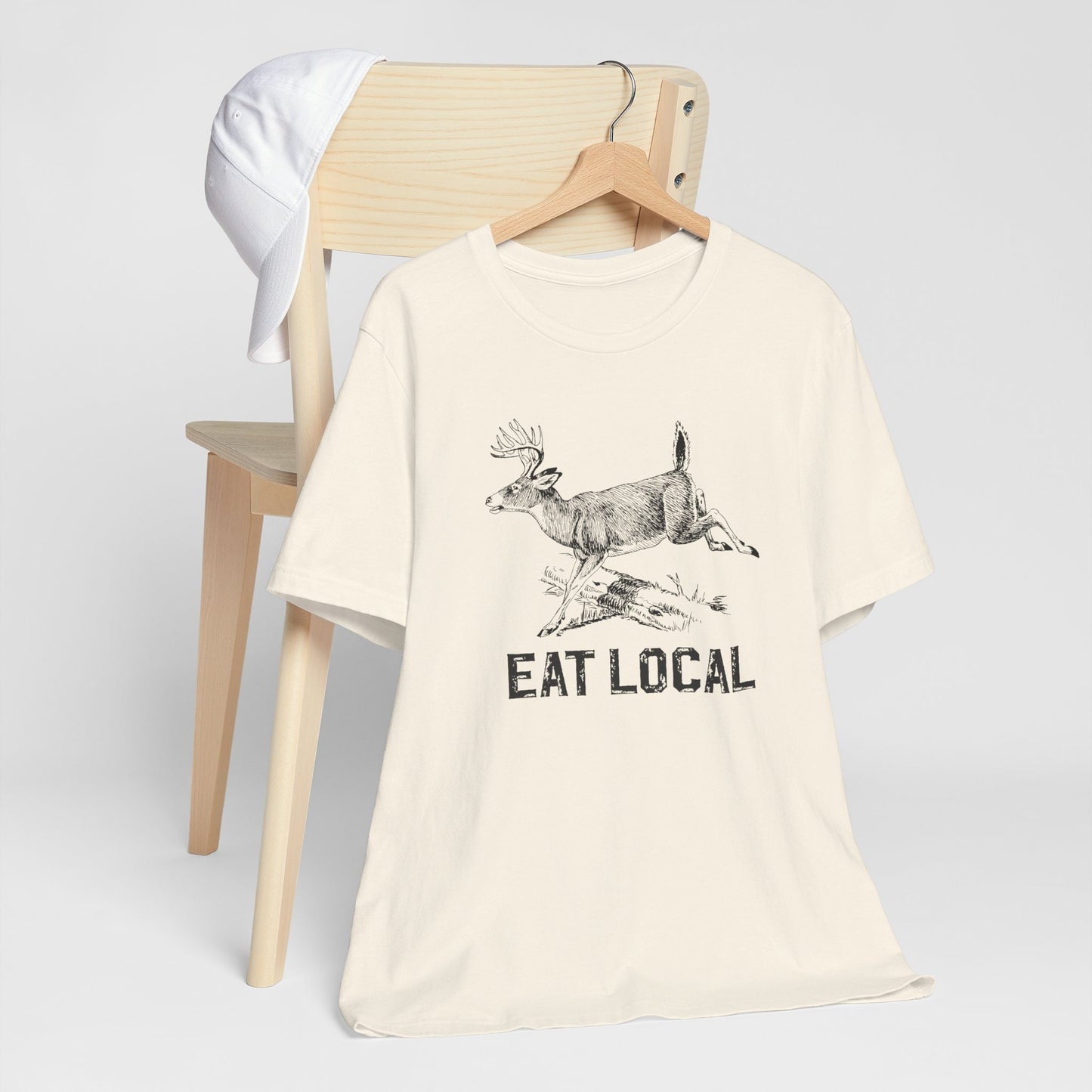 Hunting T-Shirt Men Funny Joke Hunting Shirt Dad Hunter Deer Shirts Rude Offensive Gifts For Hunters Eat Local Deer Tee