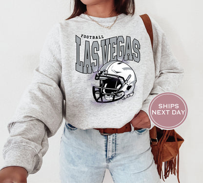 Las Vegas Football Sweatshirt, Vintage Las Vegas  Crewneck, Retro Las Vegas  Sweatshirt, Las Vegas  Varsity Sweatshirt, Las Vegas Longsleeve