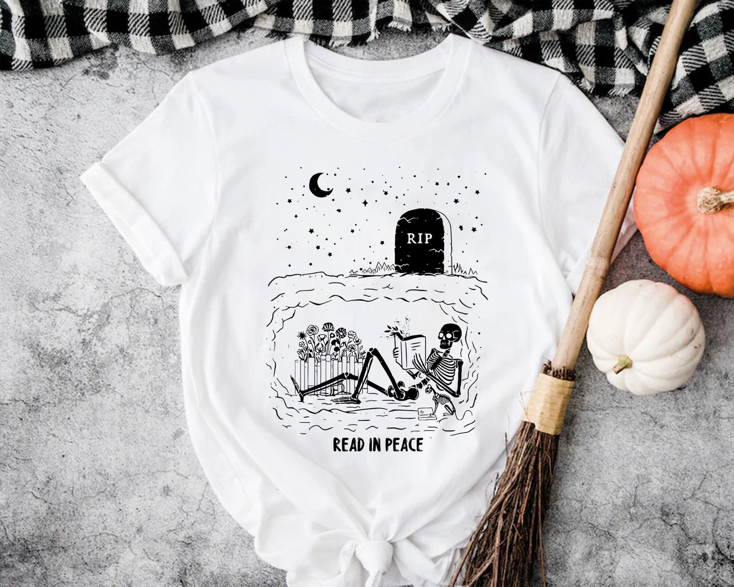 Read In Peace Skeleton Shirt, RIP Funny Skeleton Reading Sweatshirt, Librarian Love Shirt, Skeleton Reading Lover Tee, Funny Book Lover Tee