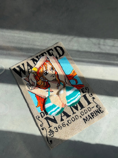 Anime Wanted list with pirate girl handmade custom 3D