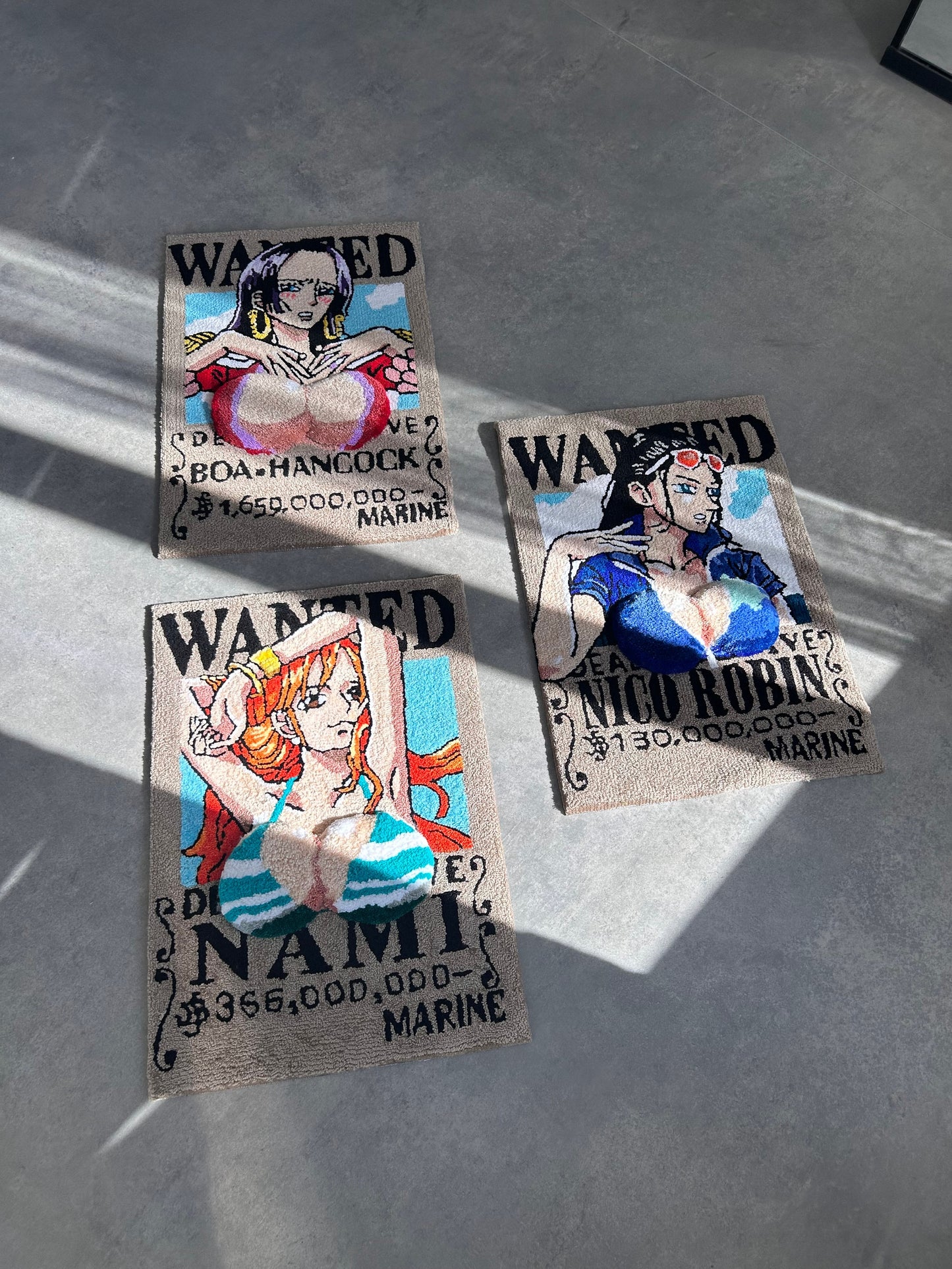 Anime Wanted list with pirate girl handmade custom 3D