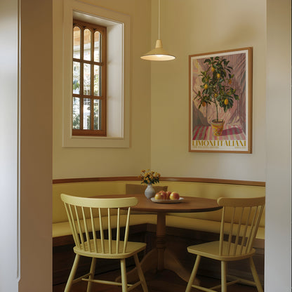 Italian Lemon Tree Print, Limoni Italiani, Citrus Fruit Art, Kitchen Lemon Poster, Mediterranean Summer Poster, Retro Botanical, Lemon Fruit