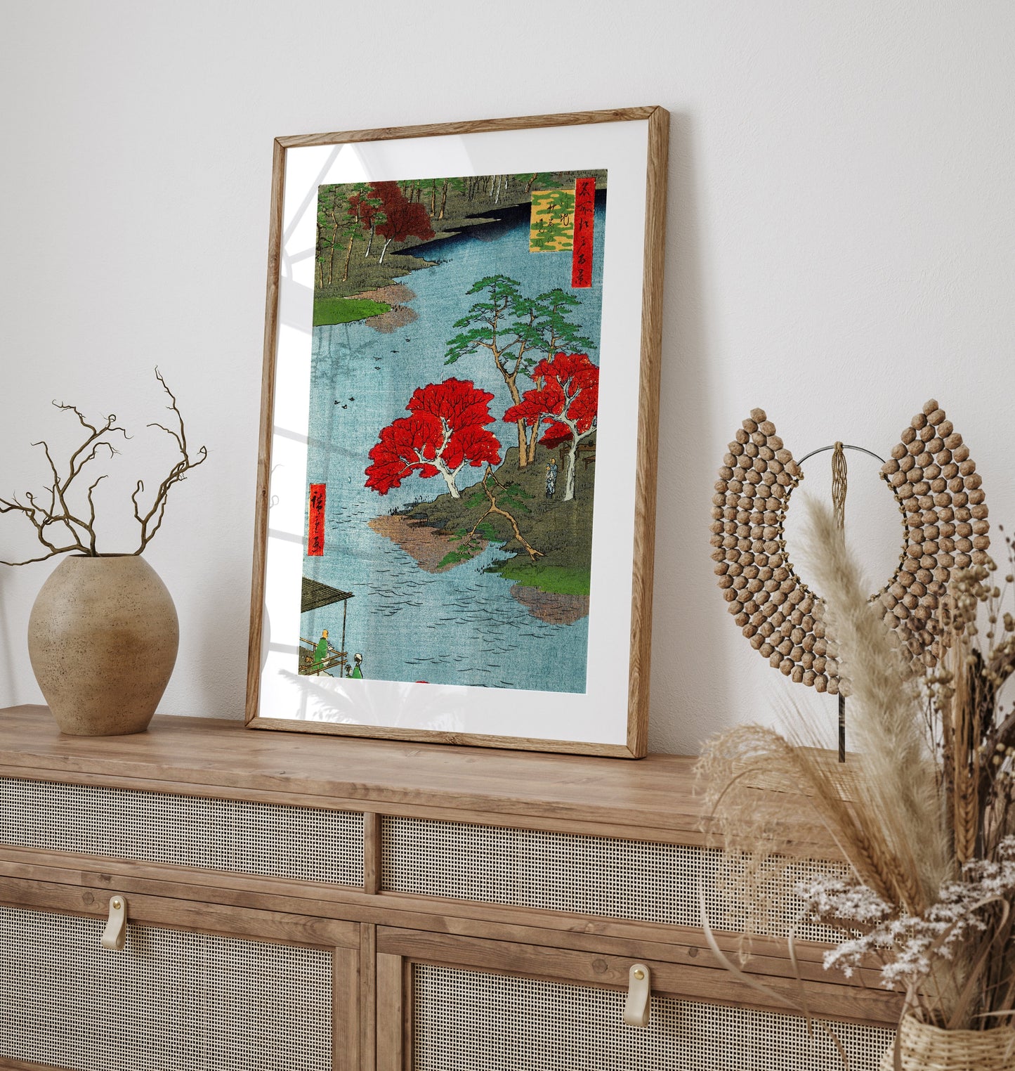 Utagawa Hiroshige Autumn at Akida Poster, Japanese Print, Japanese VIntage Wall Art, Japanese Art Print, Japanese vintage print, Gift idea