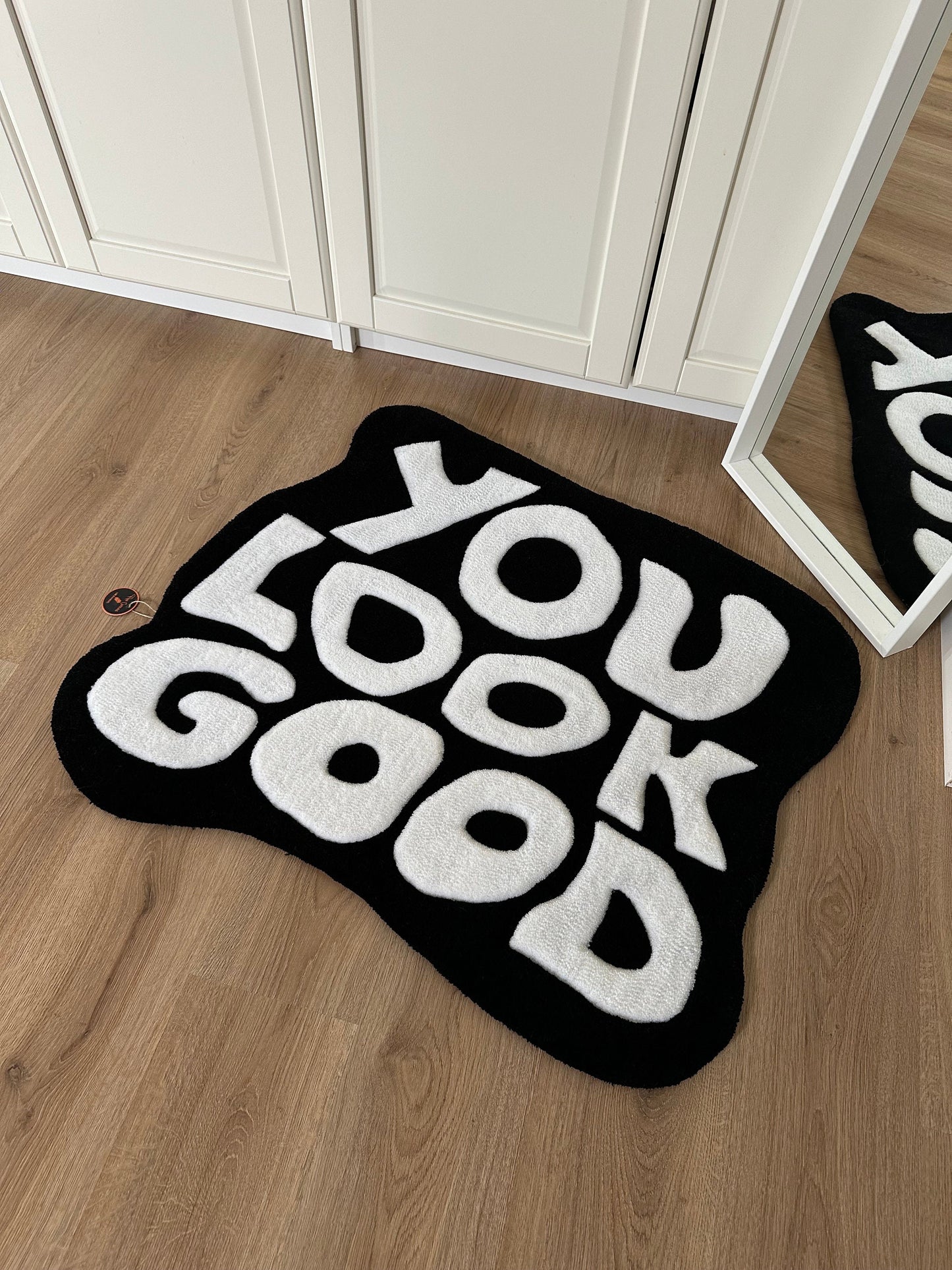 Handmade Tufted Rug: Custom Writing, Personalized Rug