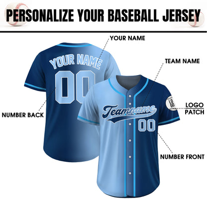 Custom Baseball Jersey Gradient with Team Name Number, Personalized Softball Jersey Shirt for Adult Youth Kid, Gift for Baseball Fans Gift