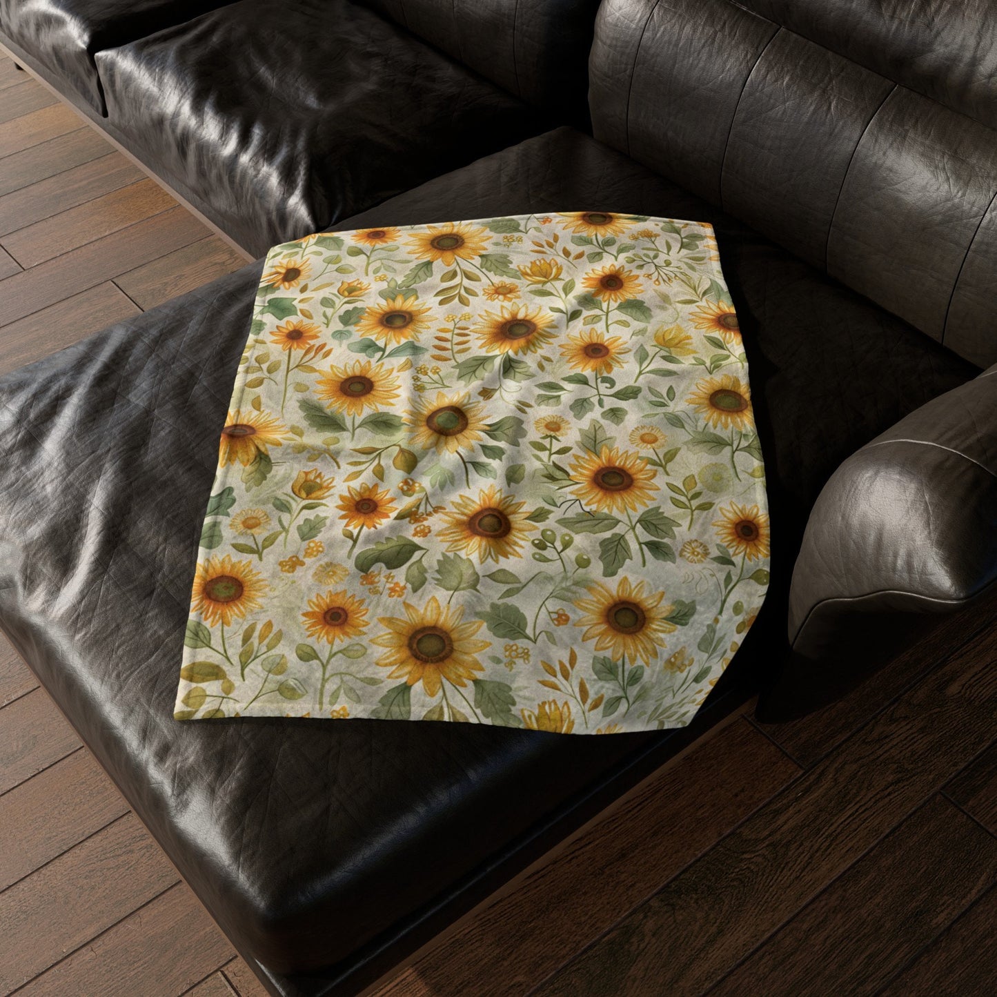 Sunflower Blanket Fall Home Decor Floral Throw Blanket Flower Lovers Gift Ideas for Her Cozy Autumn Fleece Sunflower Decor Christmas Gift