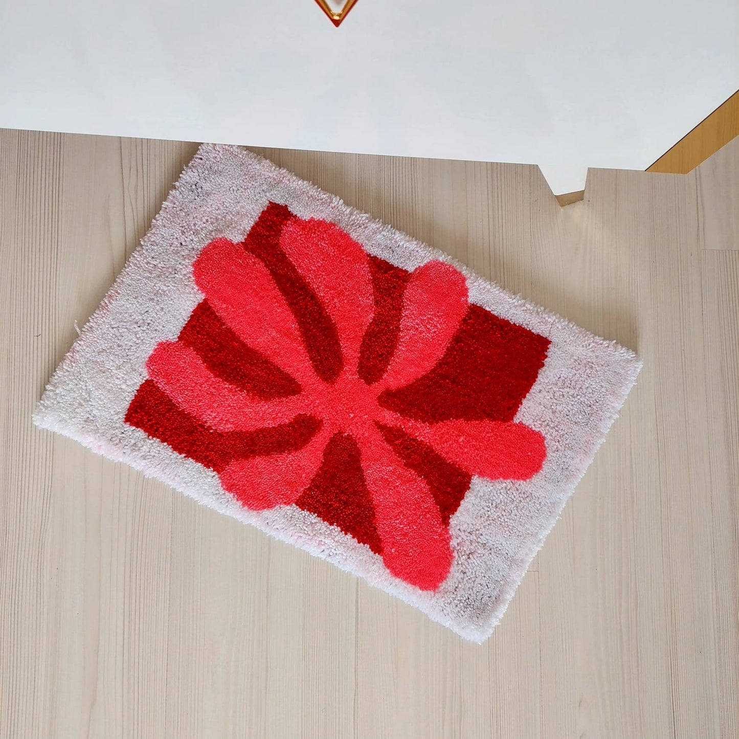 Flower Rug,Tufted Rug,Handmade Rug,Boho Rug,Bohemian Decor,Soft Tufted,Custom Fluffy Gift,Area Rug,Bedroom Rug,Custom Rug, Custom Gift