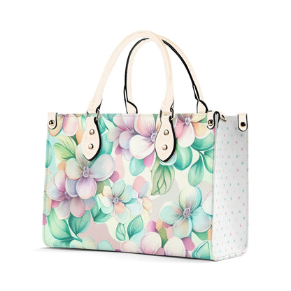 Pastel Dreams Flower Handbag. Spring handbag. Vegan Leather handbag. Womans Handbag. Gift for her. Crossbody. Shoulder bag