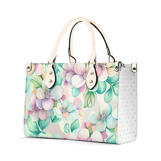 Pastel Dreams Flower Handbag. Spring handbag. Vegan Leather handbag. Womans Handbag. Gift for her. Crossbody. Shoulder bag