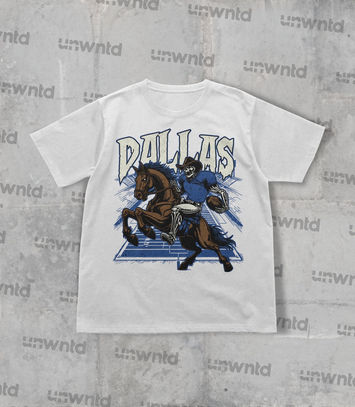 Dallas Football Shirt - Graphic Tees - Skeleton Shirt - Merch Tee - Gift Shirt - Bootleg Shirt - Vintage - Skeleton Football Shirt