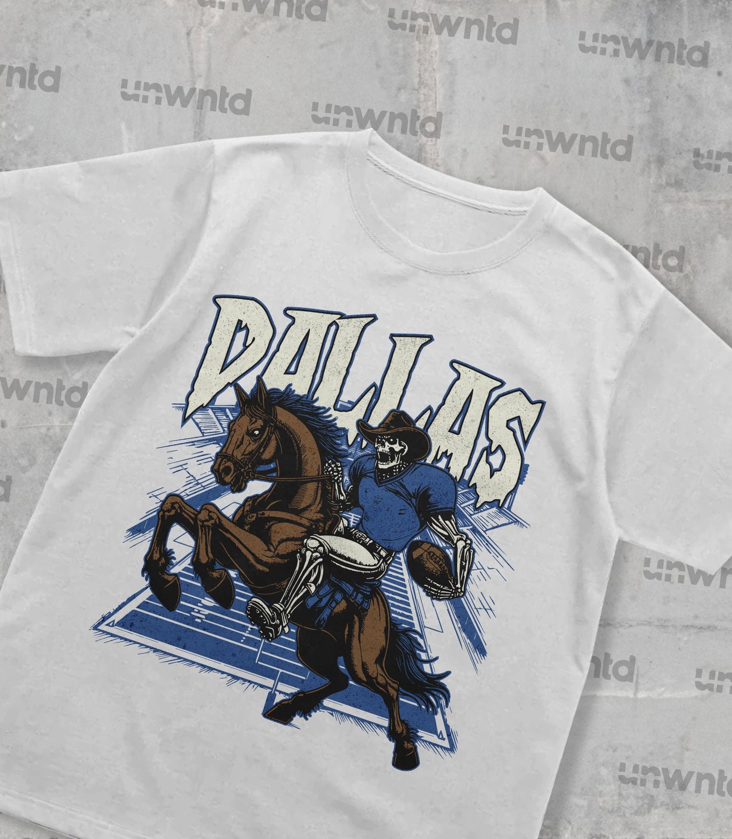 Dallas Football Shirt - Graphic Tees - Skeleton Shirt - Merch Tee - Gift Shirt - Bootleg Shirt - Vintage - Skeleton Football Shirt