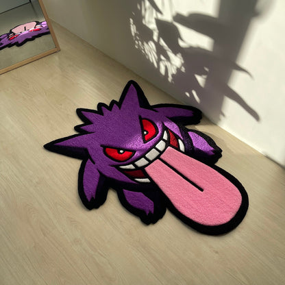 Handmade Purple Tufted Cartoon Rug: Gift for Fans (36”)