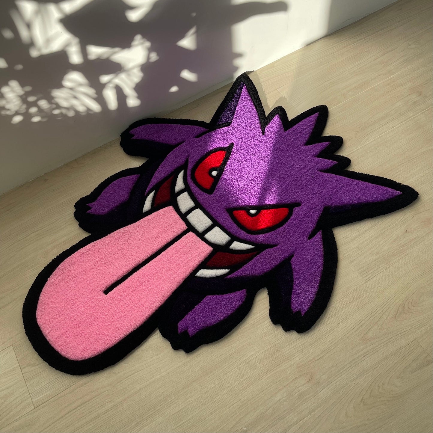 Handmade Purple Tufted Cartoon Rug: Gift for Fans (36”)