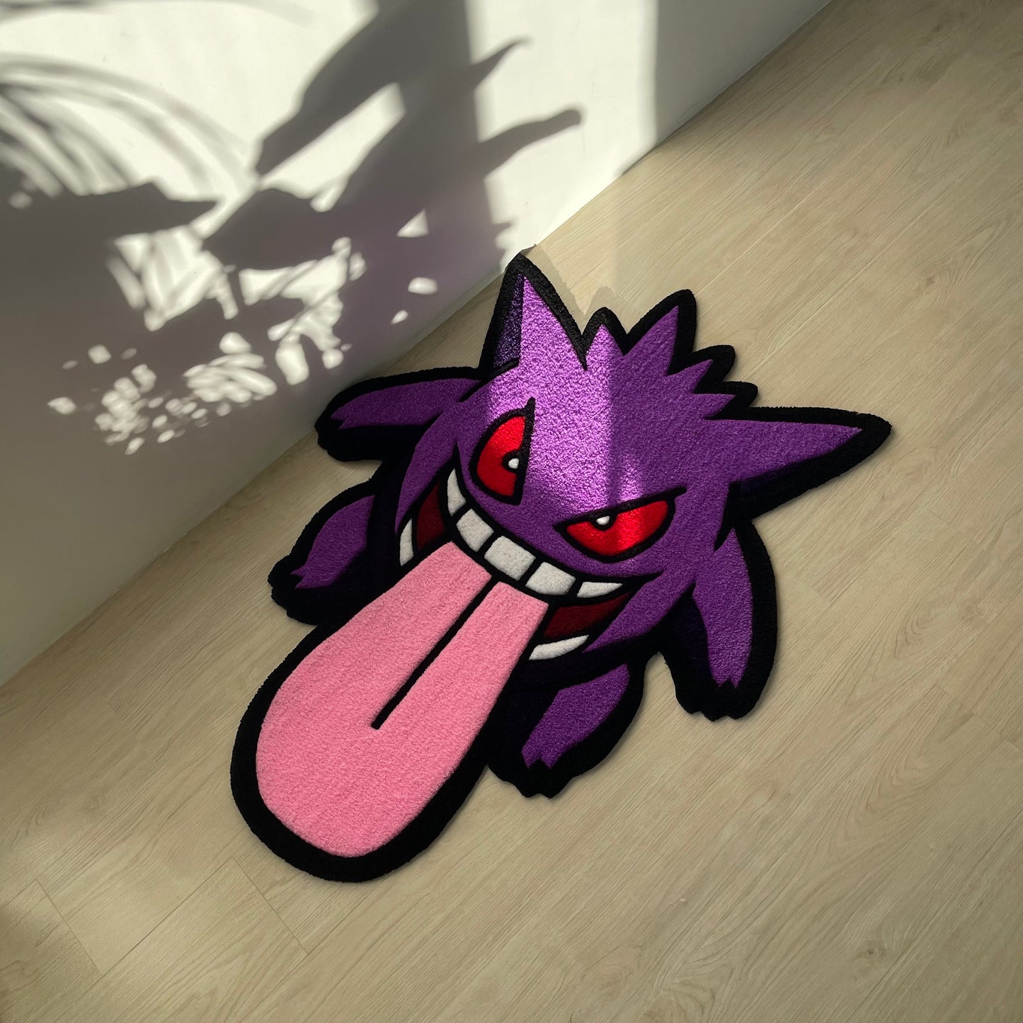 Handmade Purple Tufted Cartoon Rug: Gift for Fans (36”)