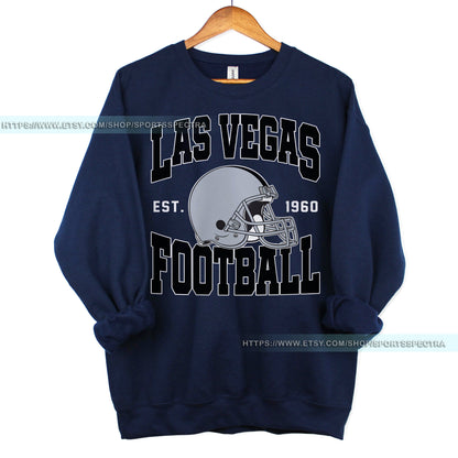 Las Vegas Football Sweatshirt, Retro Sports Fan Shirt, Game Day Gift Tee, Las Vegas Mascot Sweatshirt, Las Vegas Football Fan,Las Vegas Team