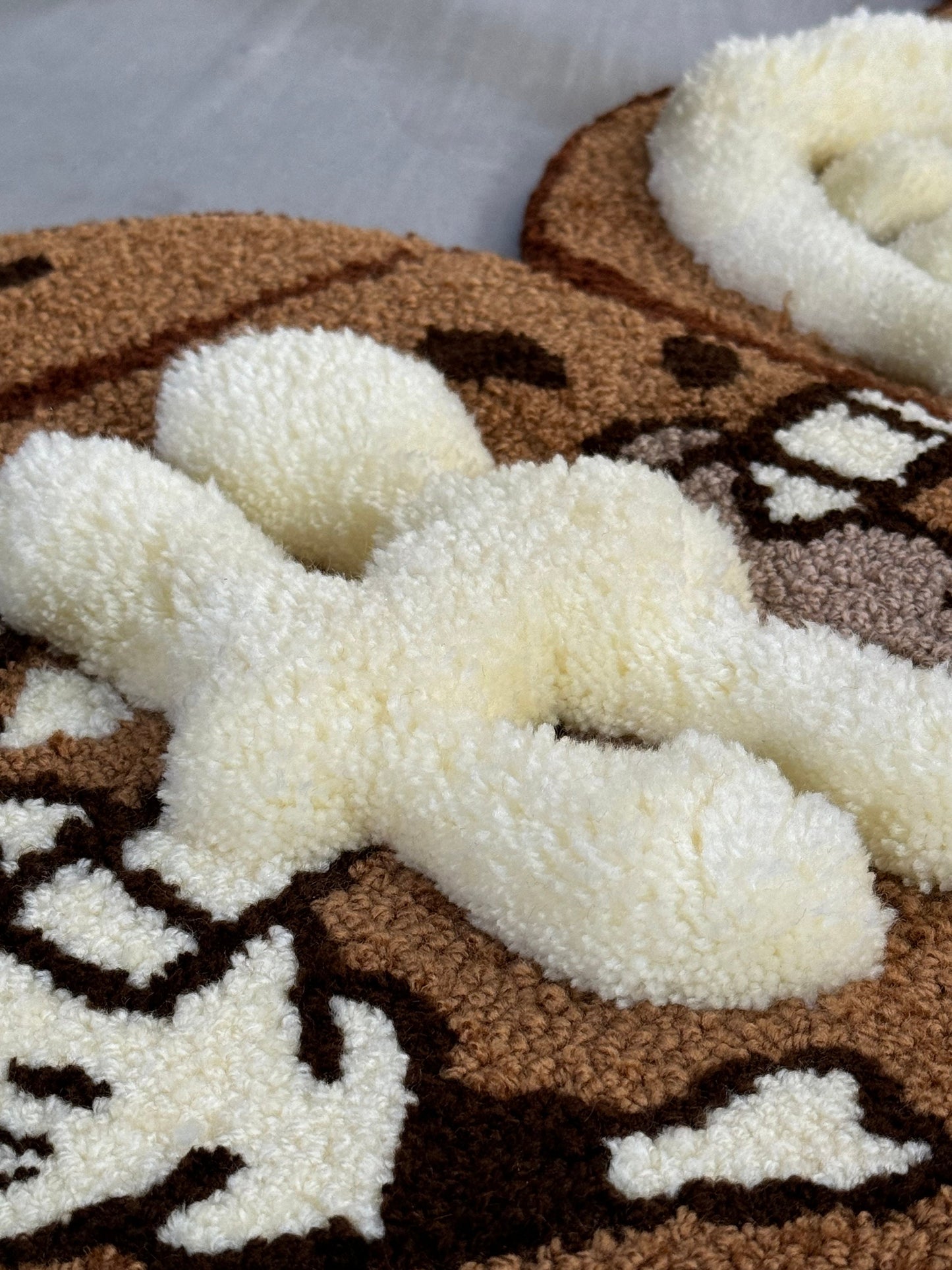 Tufted Bear Rug, Custom Bear Skeleton Rug, Pink Rug, Collectibles home decor, Unique Floor Art, Halloween gift, Christmas gift