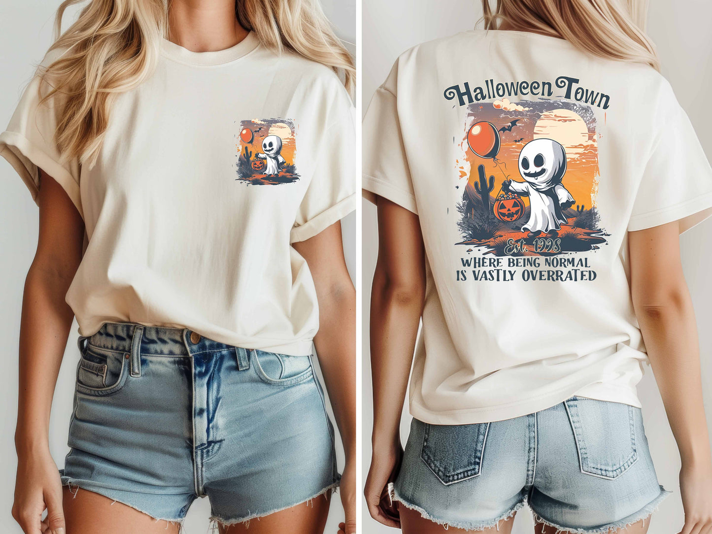 Halloweentown Sweatshirt, Halloween Town  Sweatshirt, Fall Sweatshirt, Pumpkin Shirt, Womens Halloween Sweatshirt, Halloween Gift