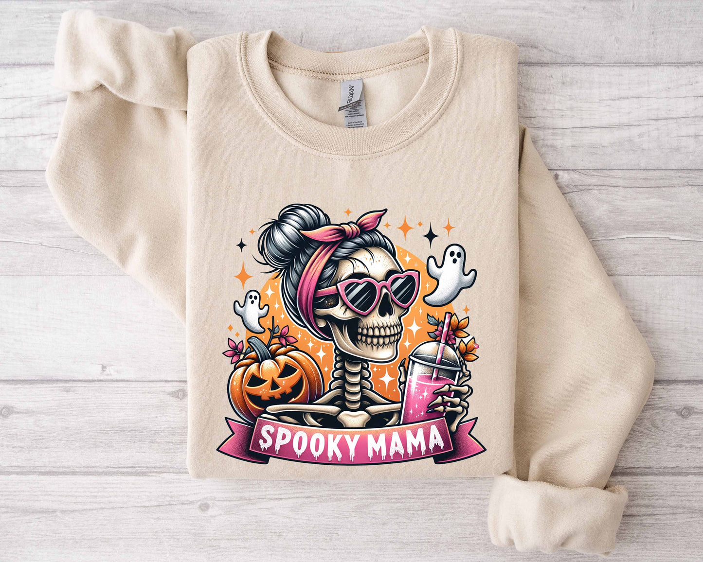 Spooky Mama Sweatshirt, Halloween Shirt, Spooky Shirt For Mom, Halloween Tee for Mom, Halloween Mama Sweater