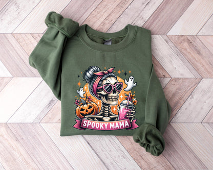 Spooky Mama Sweatshirt, Halloween Shirt, Spooky Shirt For Mom, Halloween Tee for Mom, Halloween Mama Sweater