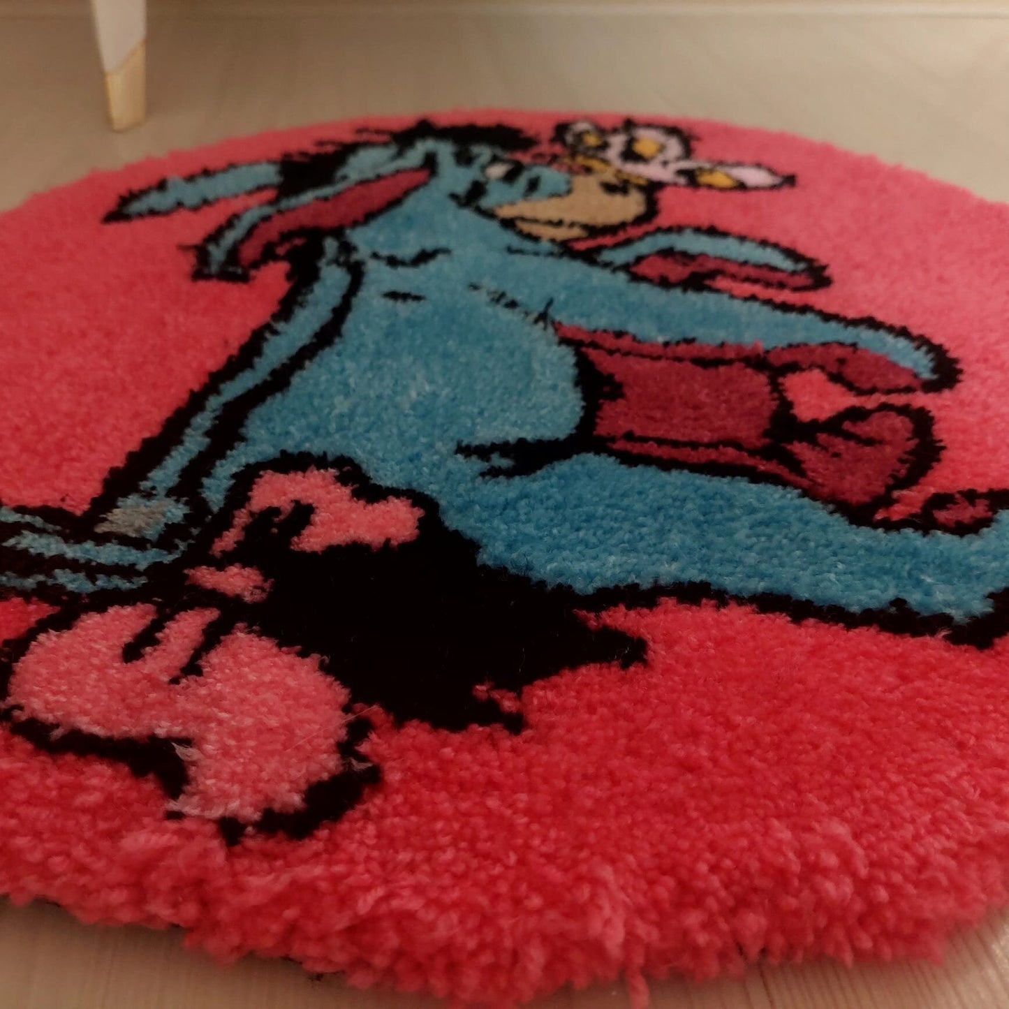 Winnie the Pooh Rug,Tufted Rug,Round Rug,Gift for Kids,Handame Rug,Kids Room Rug,Kids Room Decor,Cute Rug,Area Rug,Baby Room Rug,Custom Rug
