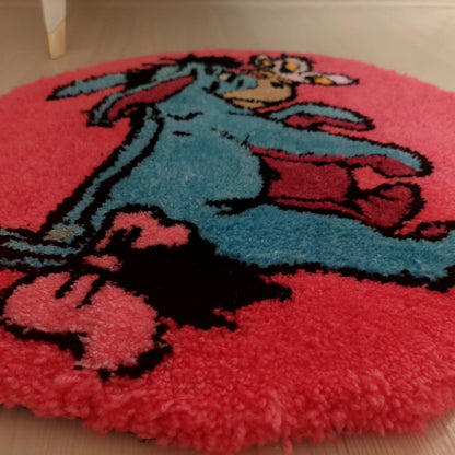 Winnie the Pooh Rug,Tufted Rug,Round Rug,Gift for Kids,Handame Rug,Kids Room Rug,Kids Room Decor,Cute Rug,Area Rug,Baby Room Rug,Custom Rug