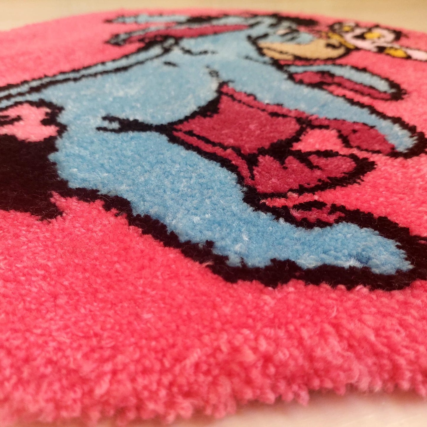 Winnie the Pooh Rug,Tufted Rug,Round Rug,Gift for Kids,Handame Rug,Kids Room Rug,Kids Room Decor,Cute Rug,Area Rug,Baby Room Rug,Custom Rug