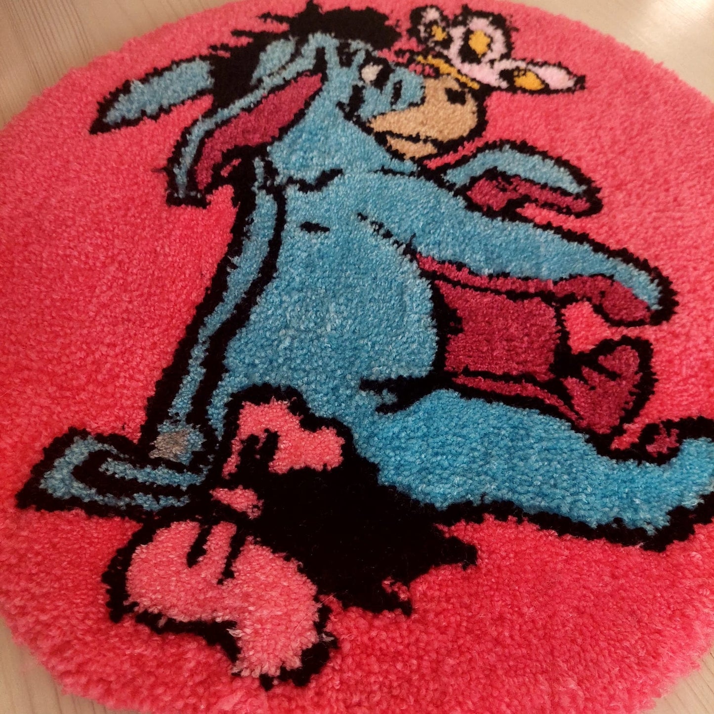 Winnie the Pooh Rug,Tufted Rug,Round Rug,Gift for Kids,Handame Rug,Kids Room Rug,Kids Room Decor,Cute Rug,Area Rug,Baby Room Rug,Custom Rug