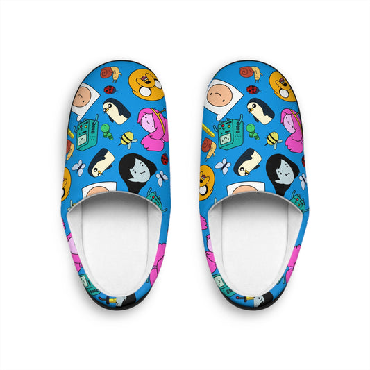 Adventure Time Slippers | Finn The Human Jake The Dog BMO Marceline Princess Bubblegum Indoor Slippers For Her For Him Cartoon Character