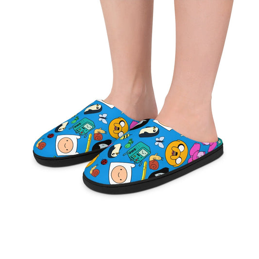 Adventure Time Slippers | Finn The Human Jake The Dog BMO Marceline Princess Bubblegum Indoor Slippers For Her For Him Cartoon Character