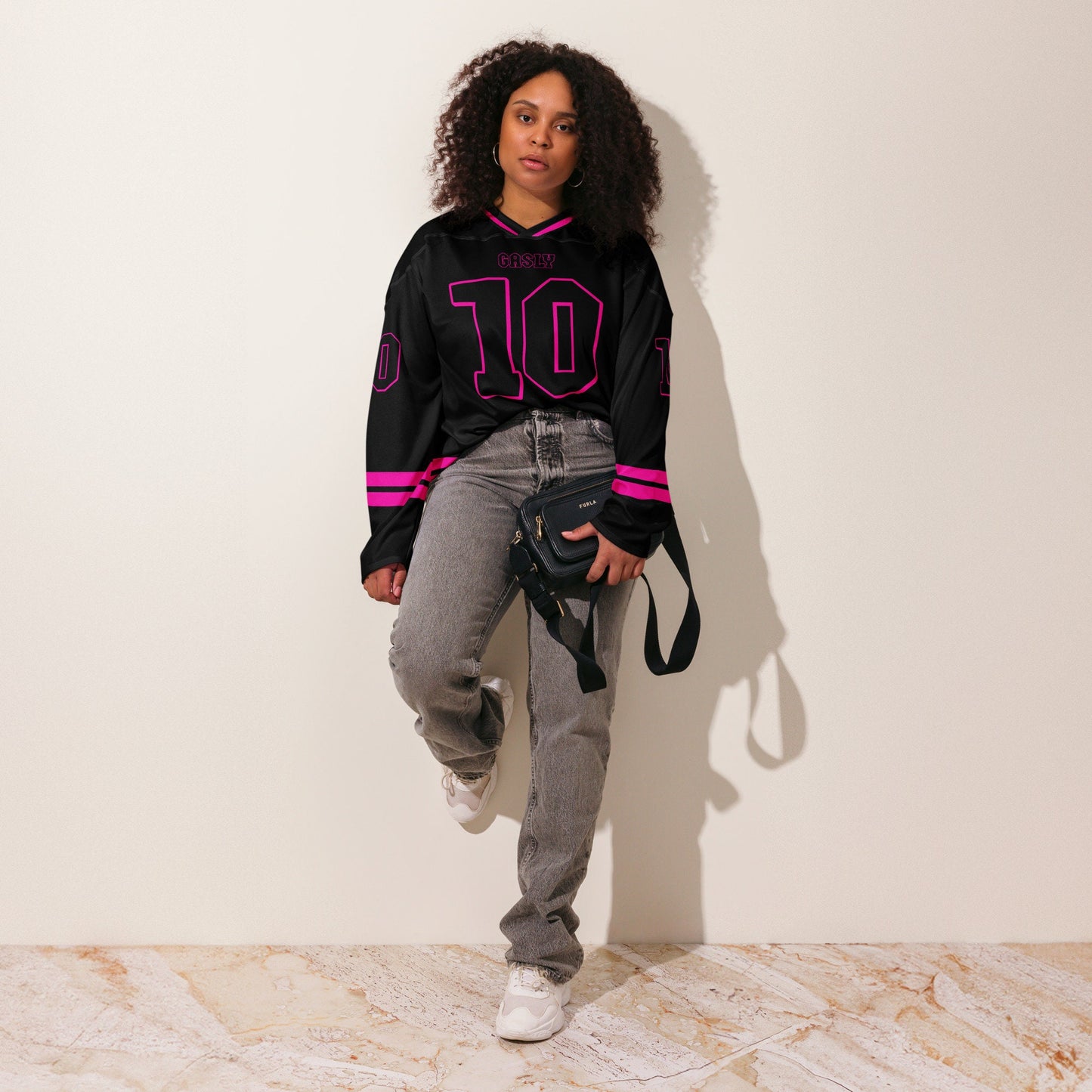 Racing Style Unisex Hockey Jersey – Streetwear Oversized Sports Top for Men & Women