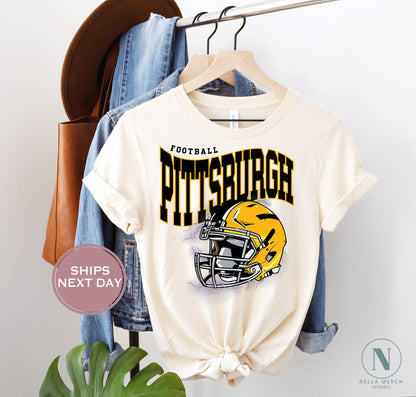 Pittsburgh Football Shirt, Vintage Pittsburgh Football Shirt, Retro Pittsburgh Women Shirt, Pittsburgh Football Toddler Shirt