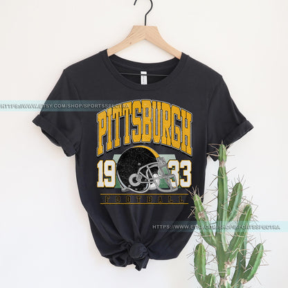 Pittsburgh Football Sweatshirt, Retro Sports Fan Shirt, Game Day Gift Tee, Pittsburgh Mascot Sweatshirt, Pittsburgh Football Fan Shirt
