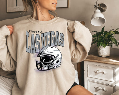 Las Vegas Football Sweatshirt, Vintage Las Vegas  Crewneck, Retro Las Vegas  Sweatshirt, Las Vegas  Varsity Sweatshirt, Las Vegas Longsleeve