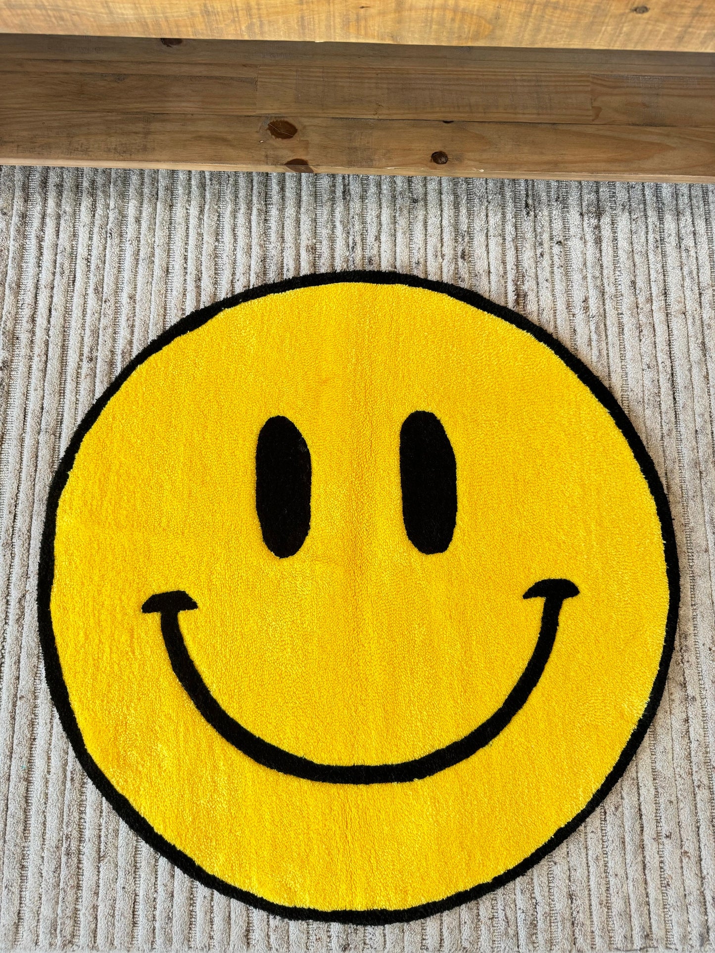 Smiley Face Area Rug , Fun Dorm Room Decor , Happy Face Area Rug , Funky room decor , Trendy room decor .