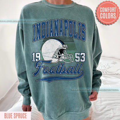 Indianapolis Football Vintage Style Shirt, Indianapolis Sweatshirt, Sunday Football, Indianapolis Football Fan Shirt, Indianapolis Game Day