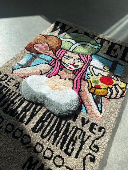 Anime Wanted list with pirate girl handmade custom 3D