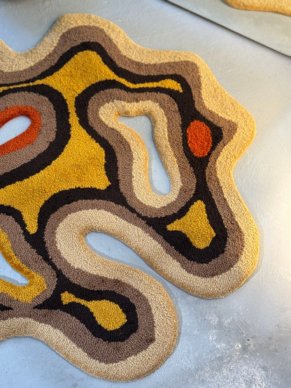 Abstract Shape Rug, Ready to ship! Modern Rug, Pastel Rug, Bedroom Rug, Aesthetic Rug, Cute Rug, Living room floor mat, Custom Tufted Rug