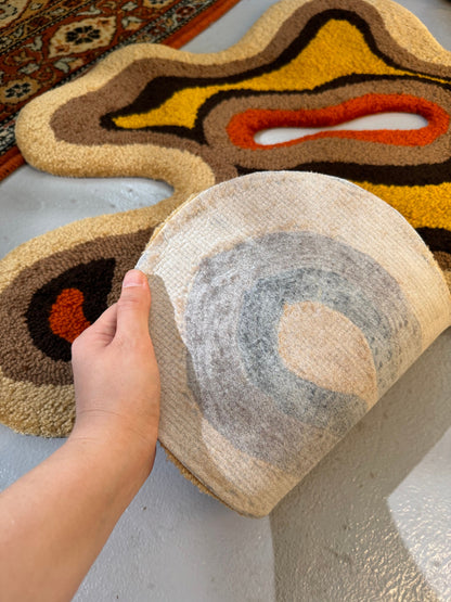 Abstract Shape Rug, Ready to ship! Modern Rug, Pastel Rug, Bedroom Rug, Aesthetic Rug, Cute Rug, Living room floor mat, Custom Tufted Rug