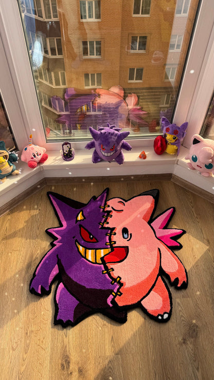 Handmade tufting rug with movable parts | tufting rug | custom rug