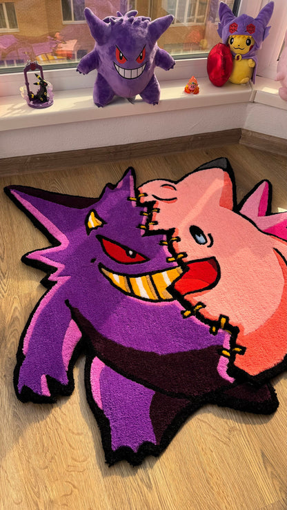 Handmade tufting rug with movable parts | tufting rug | custom rug