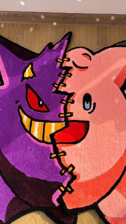 Handmade tufting rug with movable parts | tufting rug | custom rug