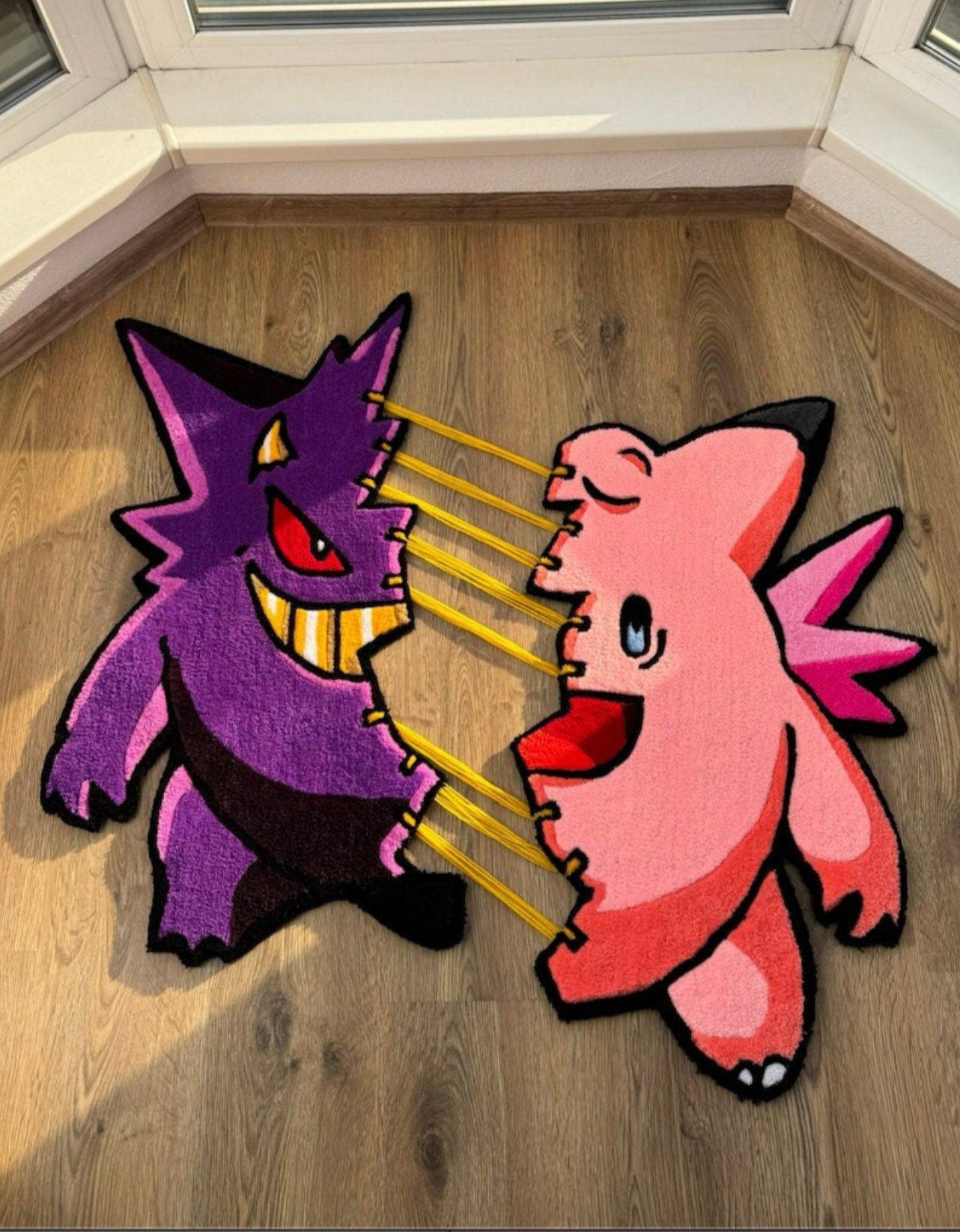 Handmade tufting rug with movable parts | tufting rug | custom rug