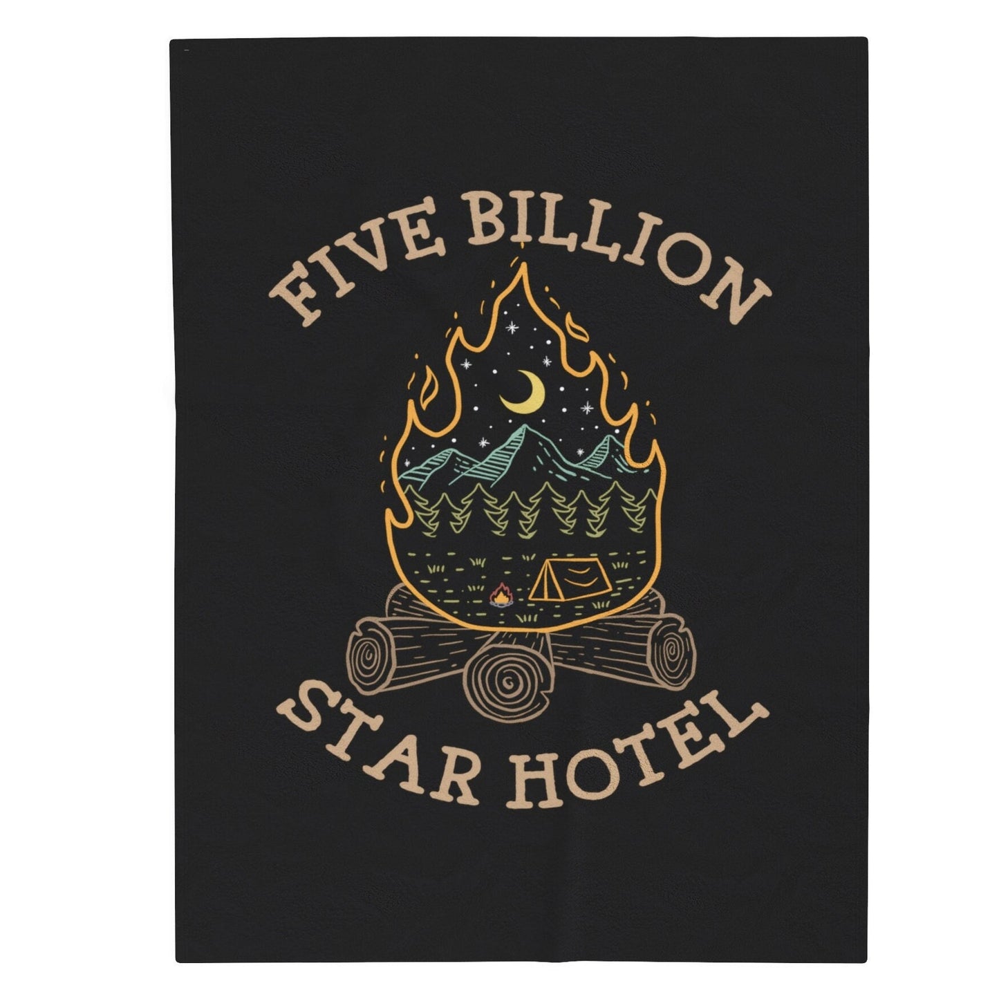 Camping blanket, campfire blanket, camping throw blanket, campfire throw blanket, camping blanket gift, campfire blanket gift