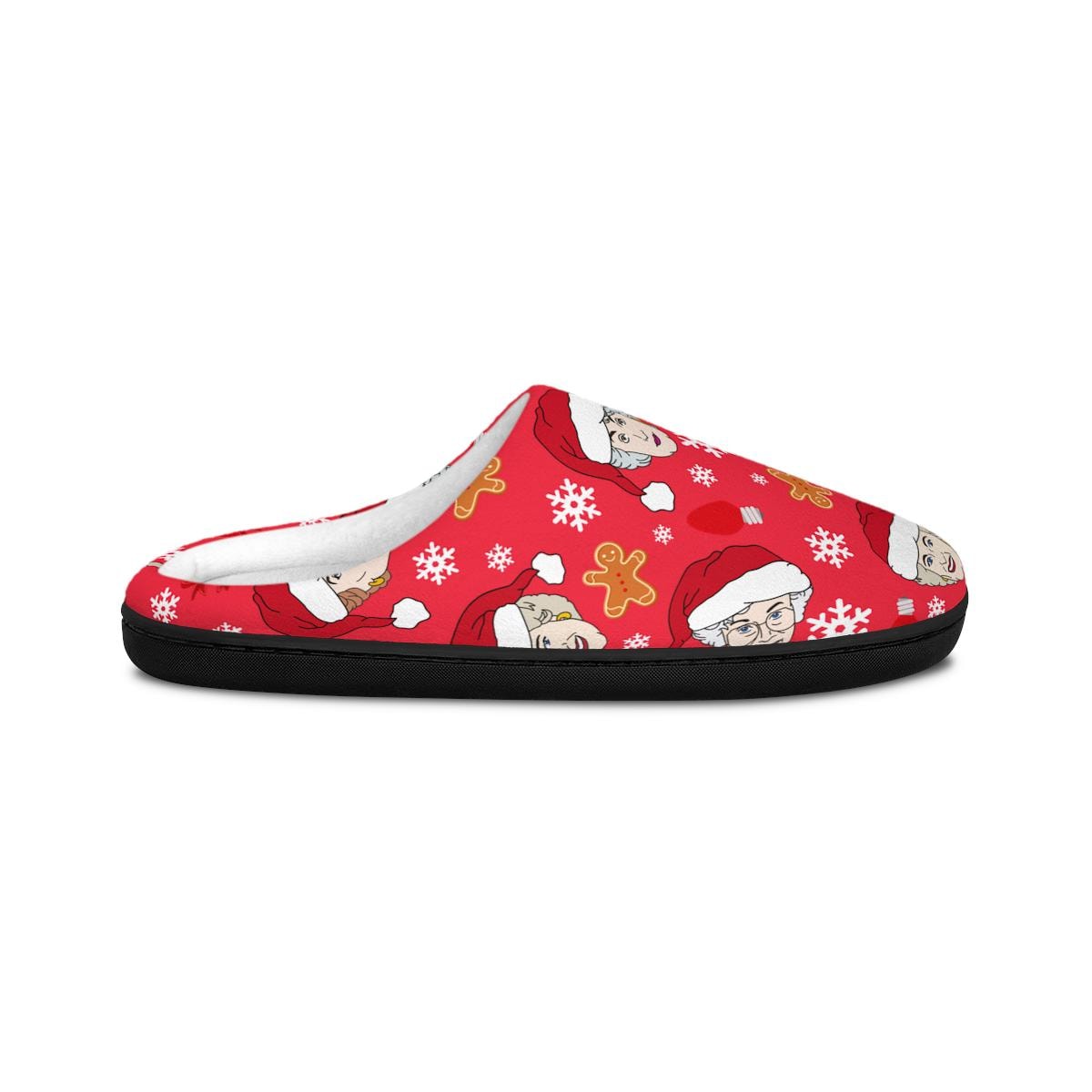 The Golden Girls Christmas Slippers | Rose Blanche Sophia Dorothy Merry Christmas Indoor Slippers Gift For Him For Her Xmas Holiday
