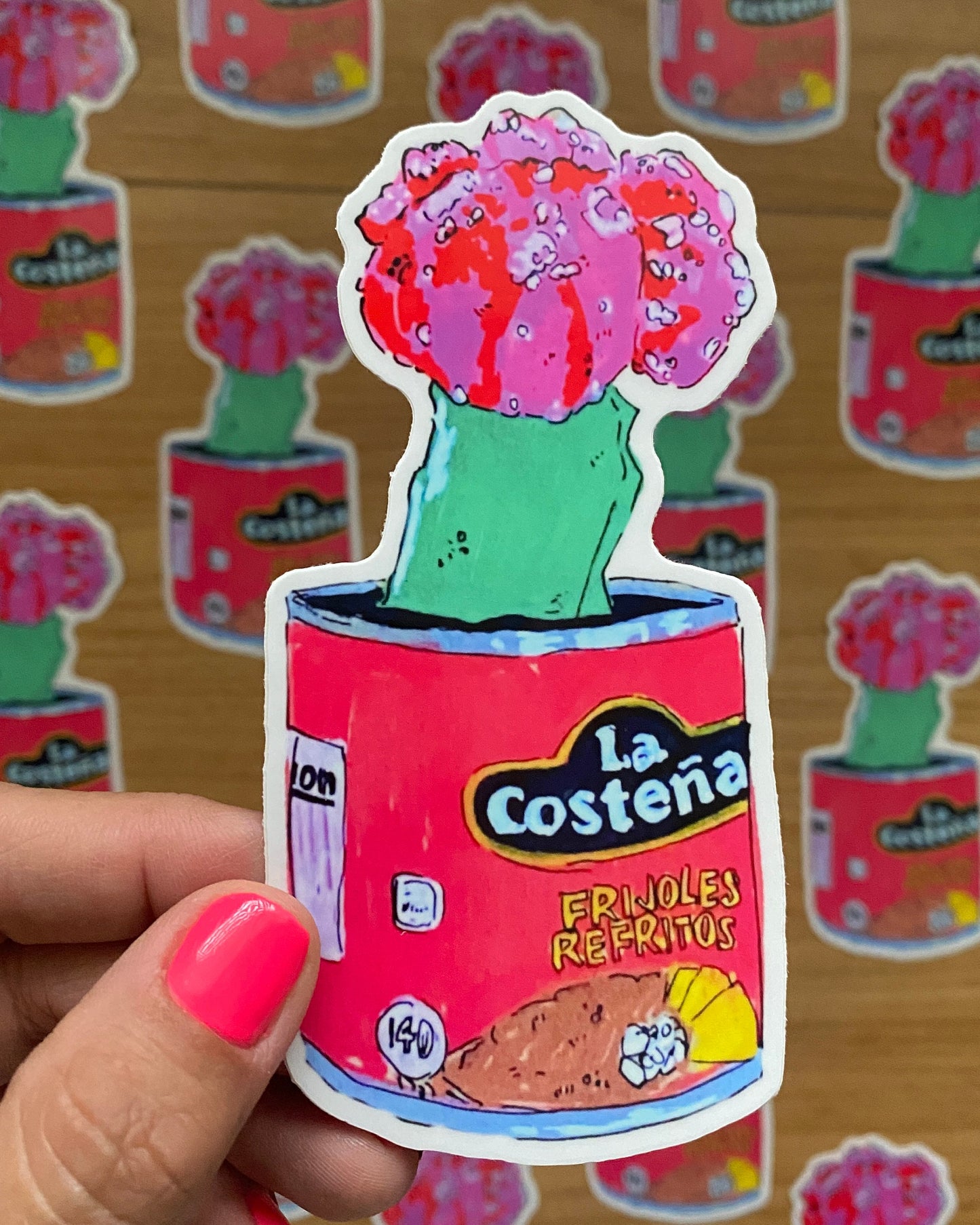 Rasquachismo Nopalitos Succulent | Large 5" Sticker Decal | Water-Resistant | Latino Plants