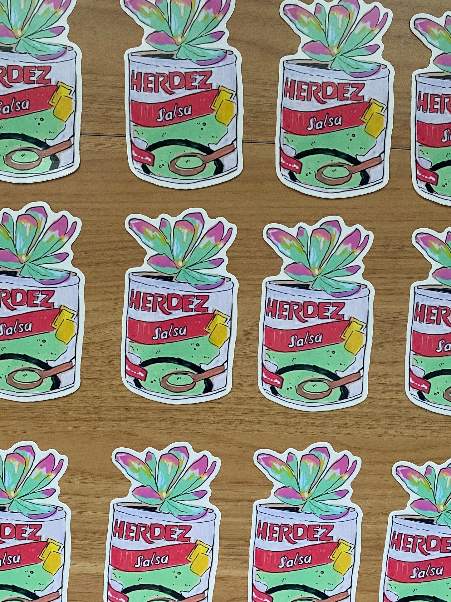 Rasquachismo Salsa Succulent | Large 5" Sticker Decal | Water-Resistant | Latino Plants in Cans