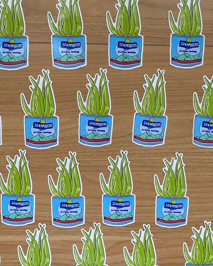 Rasquachismo Jalapeno Succulent | Large 5" Sticker Decal | Water-Resistant | Latino Plants in Cans